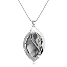Load image into Gallery viewer, Geometric crystal long chain necklace