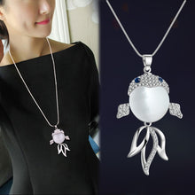 Load image into Gallery viewer, Animal figures long chain necklace